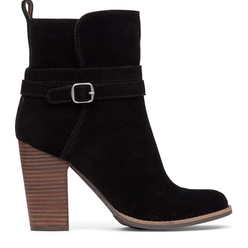bin 3c Lucky Women's Lk-Latonya Boot Leather size 6.5 worn once